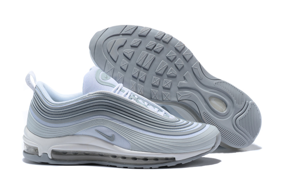 Nike Air Max 97 Ultra '17 Pure Platinum White Grey Shoes - Click Image to Close